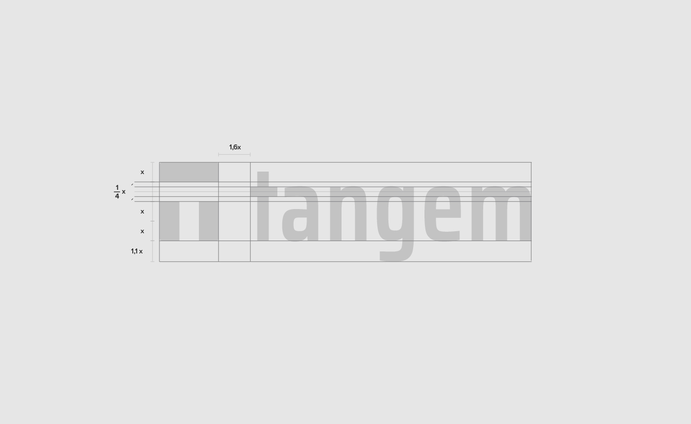 construction du logo de l’identité visuelle de la startup de finance tangem par le studio graphique archétype à Annecy