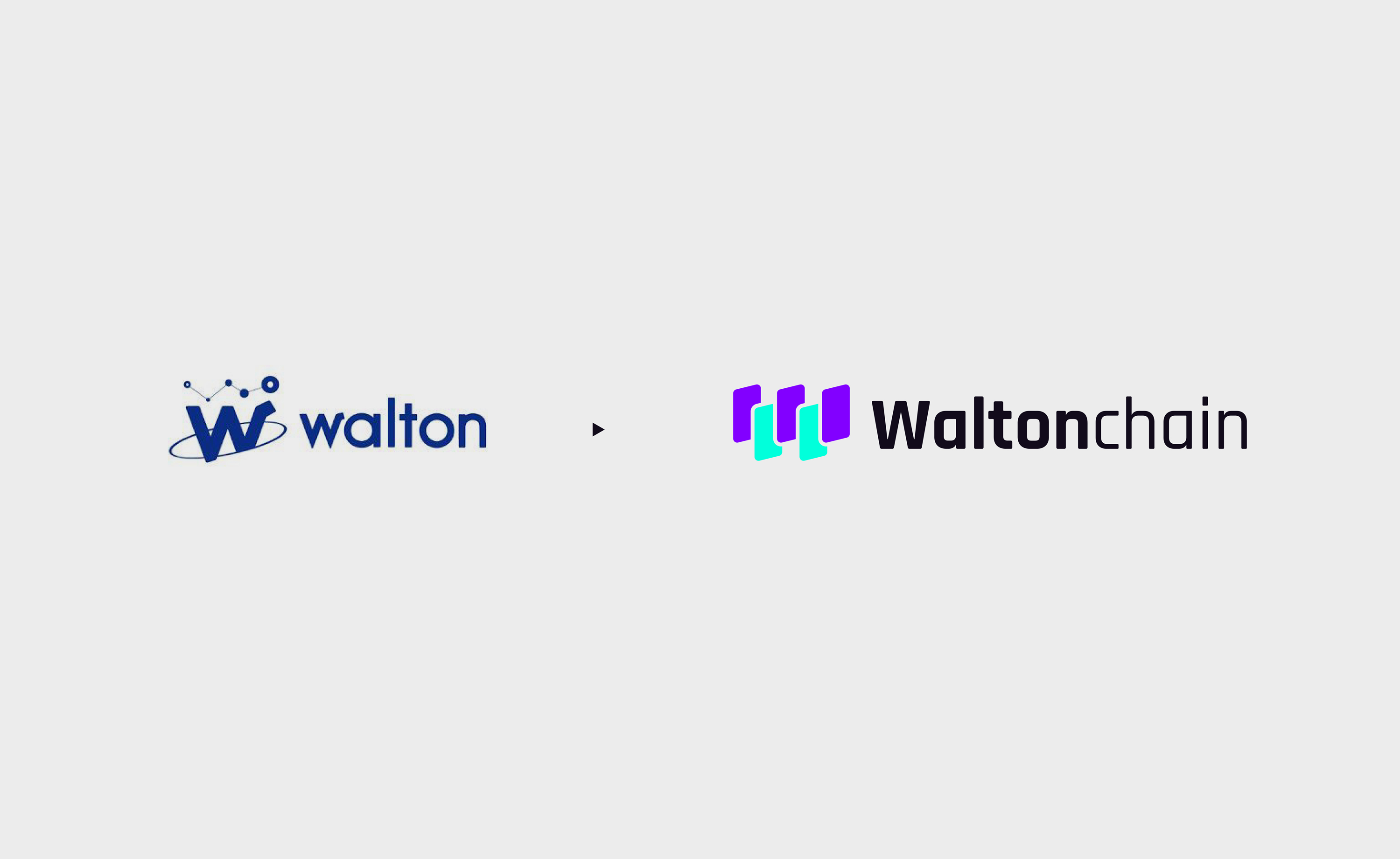 comparaison du nouveau logo waltonchain par l'agence de communication archétype à Annecy