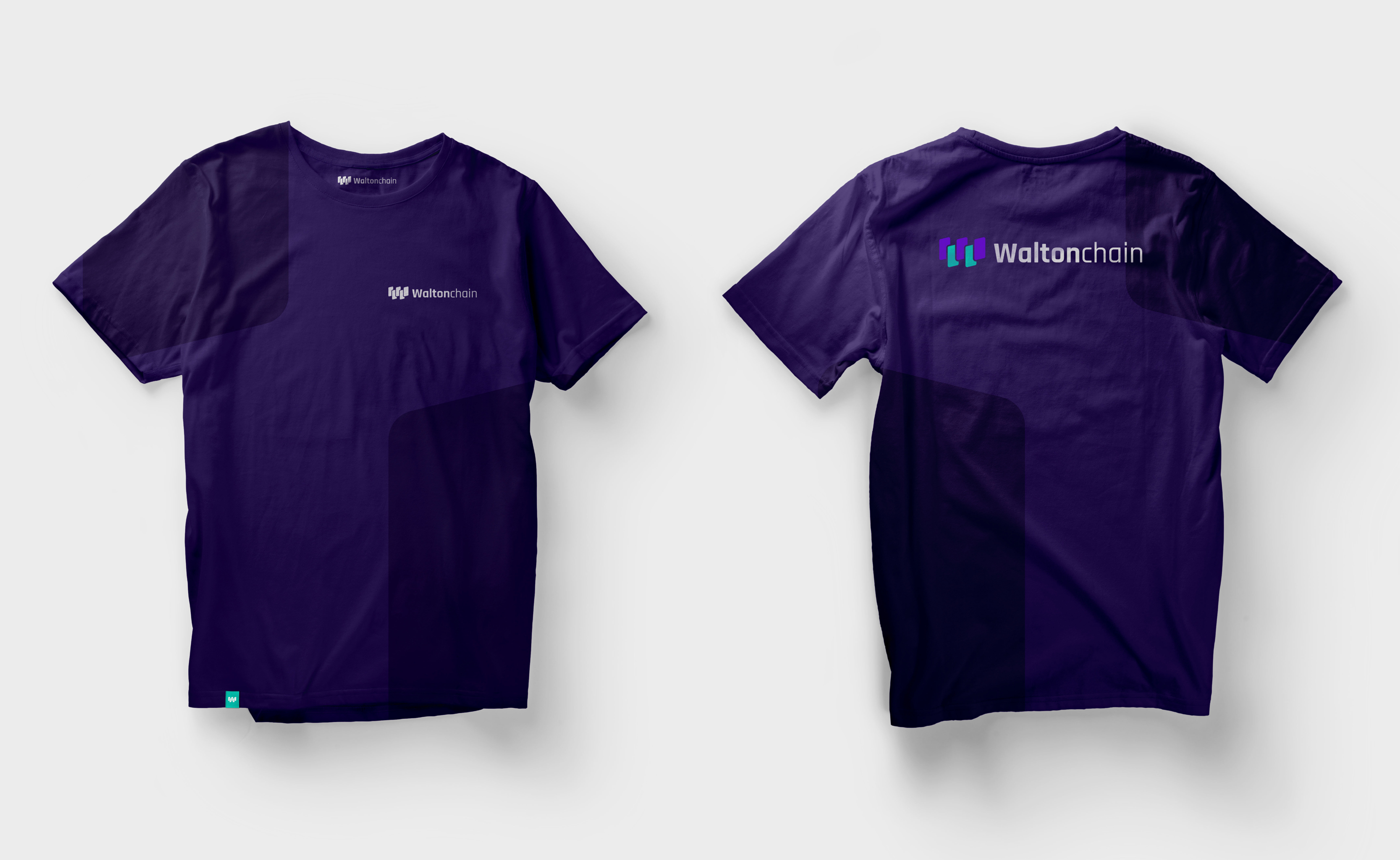 design d'un t-shirt pour la marque de cryptomonnaie waltonchain par l'agence de communication archétype à Annecy